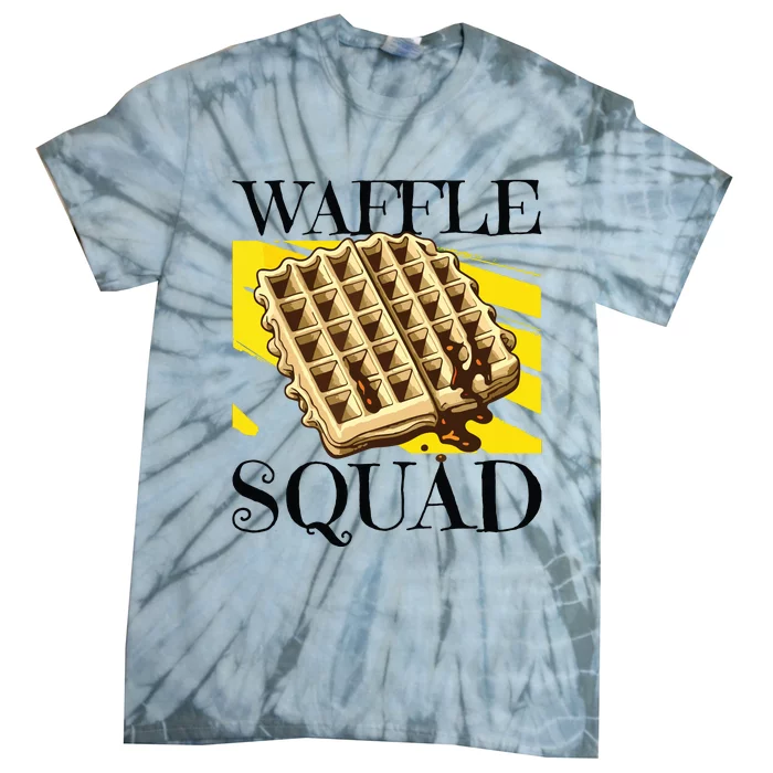 Waffle Squad Ironic Waffle Gourmet Hobby Chef Tie-Dye T-Shirt