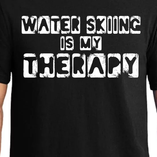 Water Skiing Is My Therapy Water Skiing Water Skier Gift Pajama Set