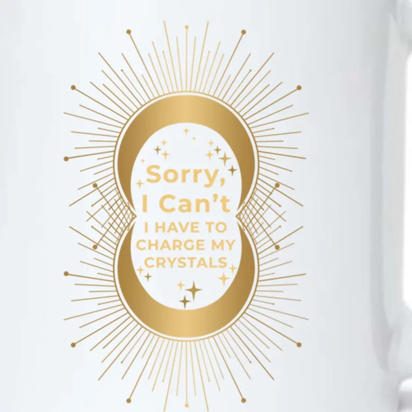 Witchy Sorry I Cant I Have To Charge My Crystals Moon Witch Great Gift Black Color Changing Mug