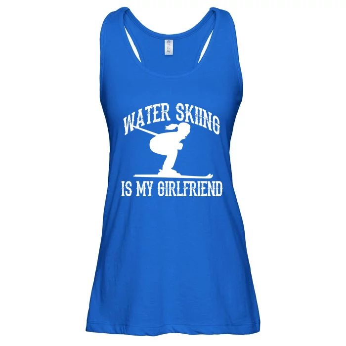 Water Skiing Is My Friend Water Skiing Water Skier Cute Gift Ladies Essential Flowy Tank