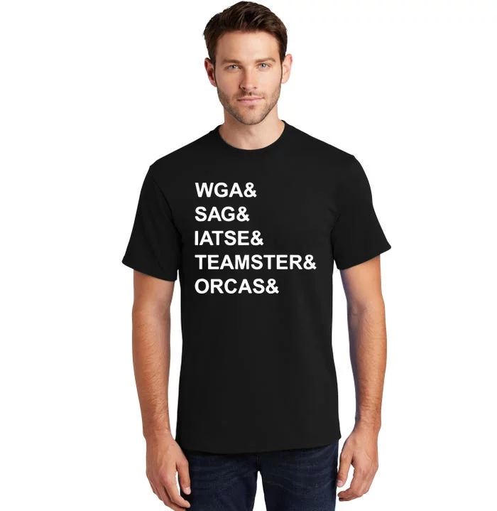 Wga Sag Iatse Teamsters Orcas Tall T-Shirt