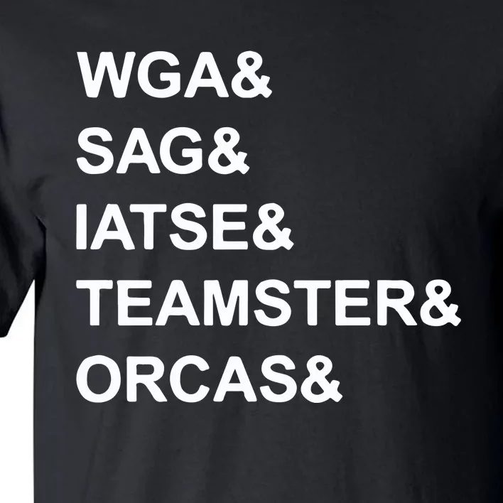 Wga Sag Iatse Teamsters Orcas Tall T-Shirt