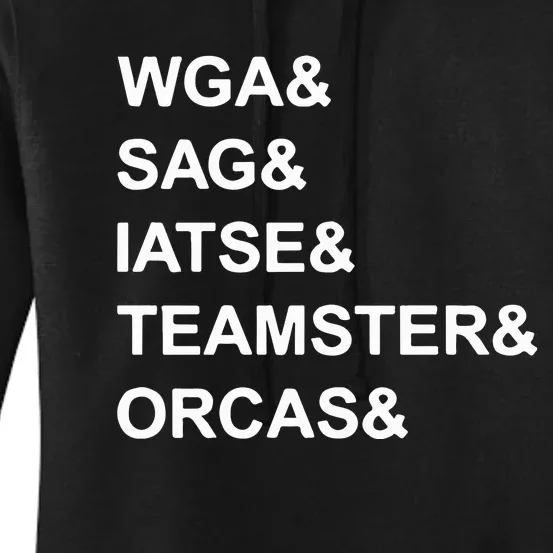 Wga Sag Iatse Teamsters Orcas Women's Pullover Hoodie