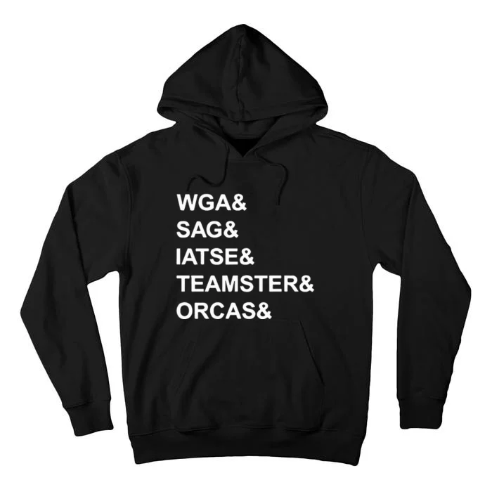 Wga Sag Iatse Teamsters Orcas Tall Hoodie