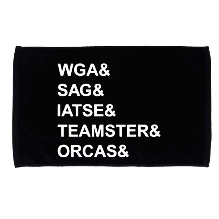 Wga Sag Iatse Teamsters Orcas Microfiber Hand Towel