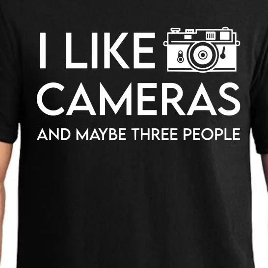 Wayne Setser I Like To Cameras And Maybe Three People Pajama Set