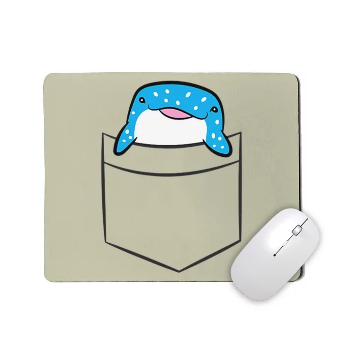 Whale Shark In The Pocket Ocean Animal Pocket Whale Shark Mousepad