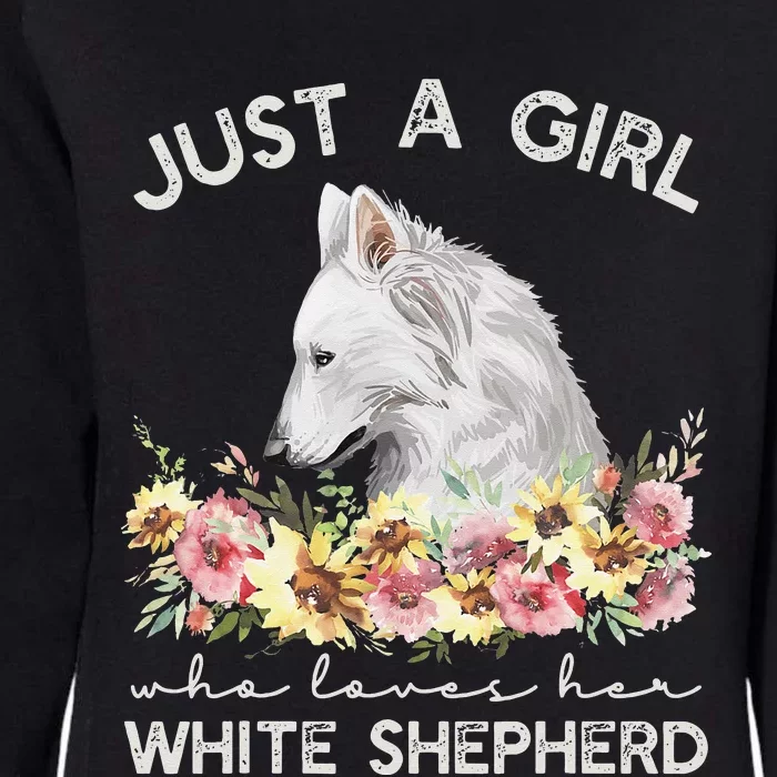 White Shepherd Just A White German Shepherd Dog Womens California Wash Sweatshirt