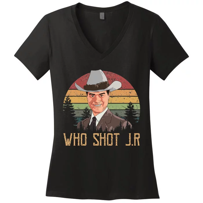 Who Shot J.R Women's V-Neck T-Shirt