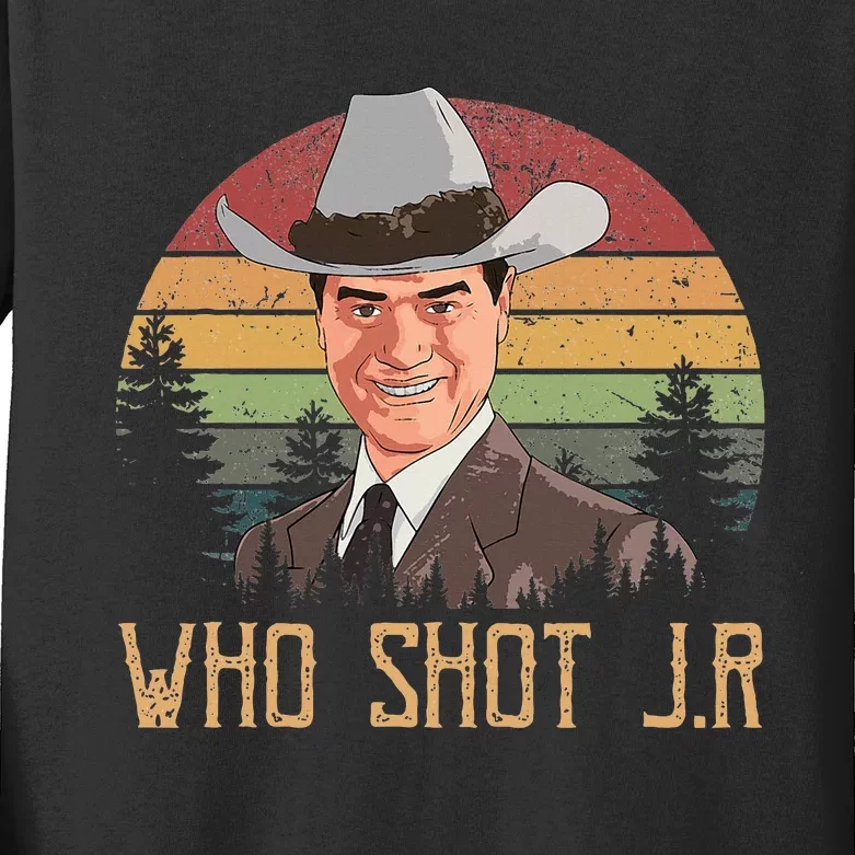 Who Shot J.R Kids Long Sleeve Shirt