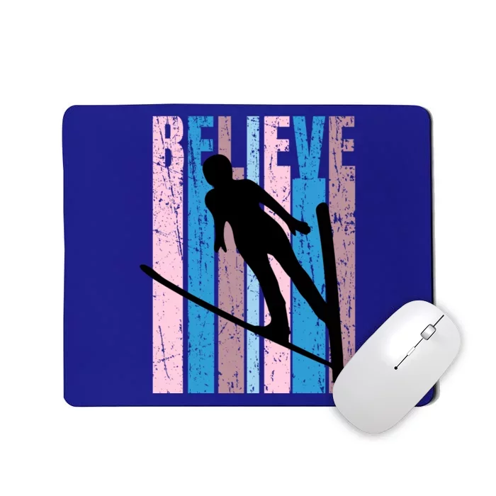 Wo Ski Jumping Jump Female Skier Skiing Cool Great Gift Mousepad