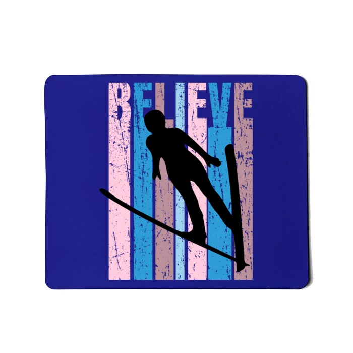 Wo Ski Jumping Jump Female Skier Skiing Cool Great Gift Mousepad