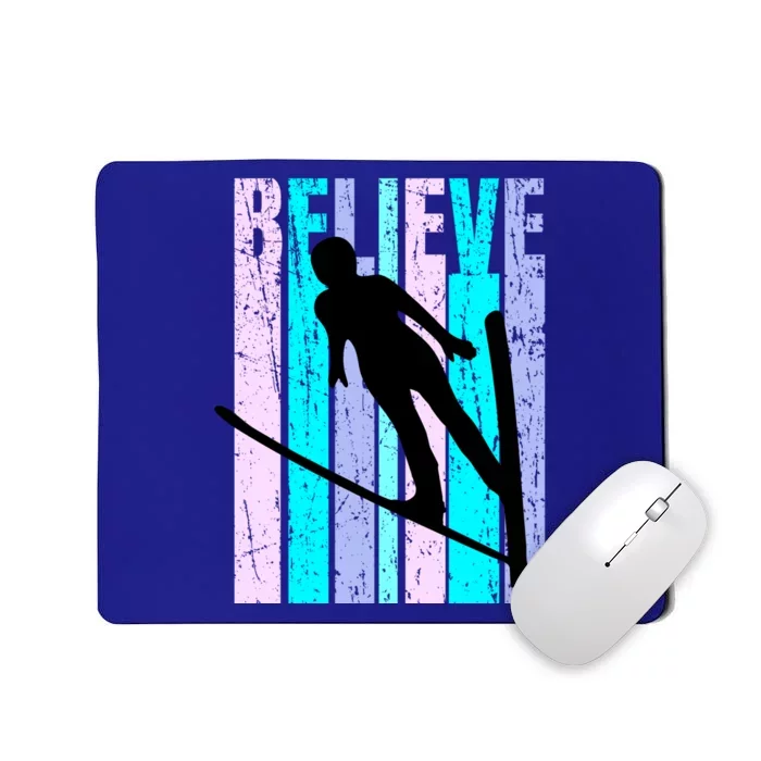 Wo Ski Jumping Jump Female Skier Skiing Cool Gift Mousepad