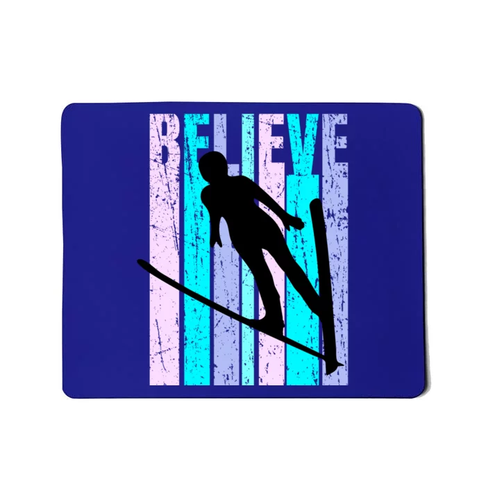 Wo Ski Jumping Jump Female Skier Skiing Cool Gift Mousepad