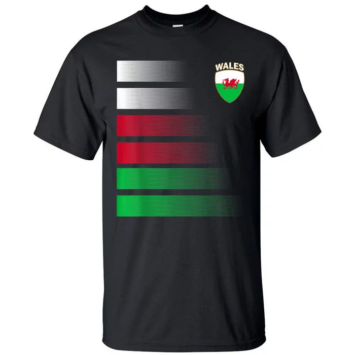 Welsh Soccer Jersey Wales Football Wales Flag Tall T-Shirt