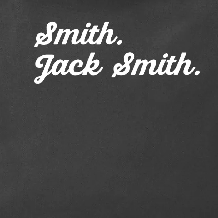 Witty Smith. Jack Smith. In Honor Of A Legendary Prosecutor Zip Tote Bag