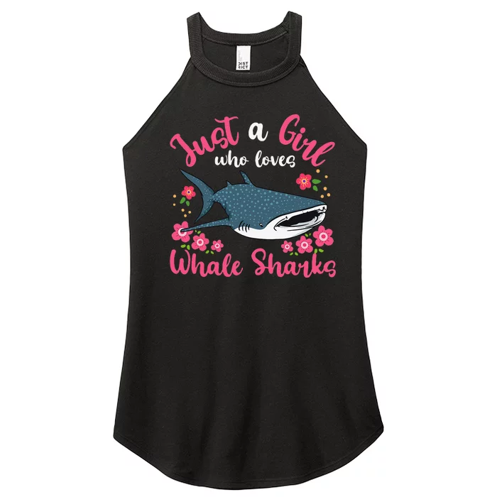 Whale Shark Just A Girl Who Loves Whale Sharks Women’s Perfect Tri Rocker Tank