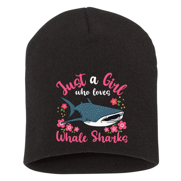 Whale Shark Just A Girl Who Loves Whale Sharks Short Acrylic Beanie