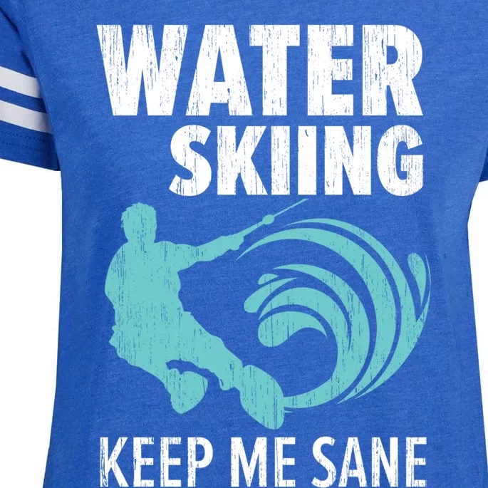 Water Skiing Keep Me Sane Surface Water Sport Ski Lover Gift Enza Ladies Jersey Football T-Shirt