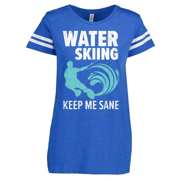 Water Skiing Keep Me Sane Surface Water Sport Ski Lover Gift Enza Ladies Jersey Football T-Shirt