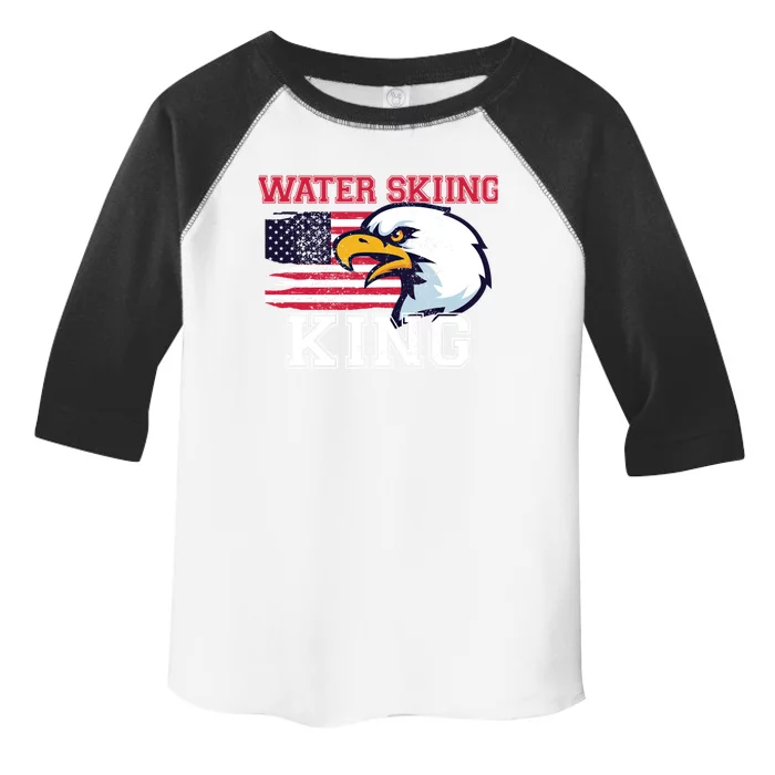 Water Skiing King Water Skiing Water Skier Gift Toddler Fine Jersey T-Shirt