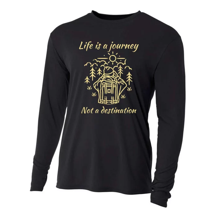 Wayward Son Life Is A Journey Hiking Camping Cooling Performance Long Sleeve Crew