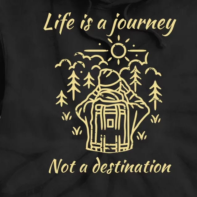 Wayward Son Life Is A Journey Hiking Camping Tie Dye Hoodie