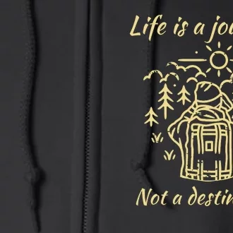 Wayward Son Life Is A Journey Hiking Camping Full Zip Hoodie