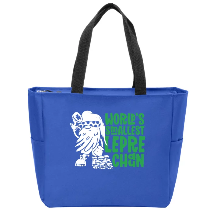 World's Smalles Leprechaun Birthday St Patricks Day Irish Gift Zip Tote Bag