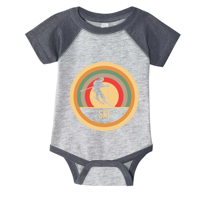 Water Ski Lover Gift Waterski Love Retro Skiing Infant Baby Jersey Bodysuit