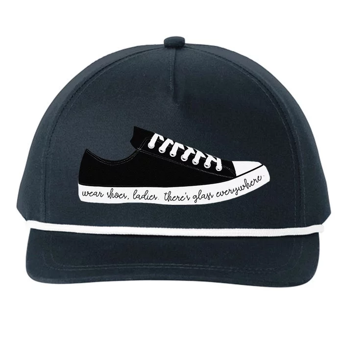 Wear Shoes Ladies ThereS Glass Everywhere Snapback Five-Panel Rope Hat