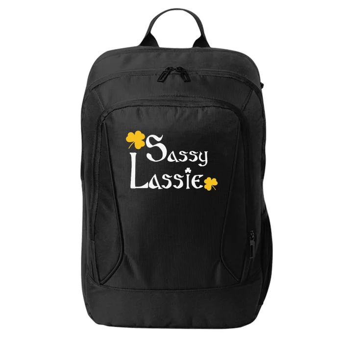 Womens Sassy Lassie Cute Women's St. Patrick's Day City Backpack