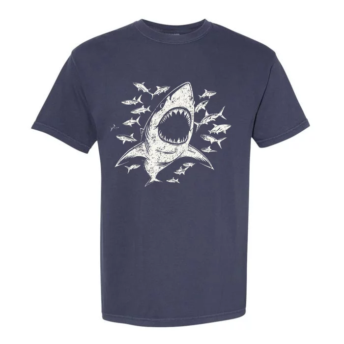 White Shark Lover Marine Biology Animal Science Garment-Dyed Heavyweight T-Shirt