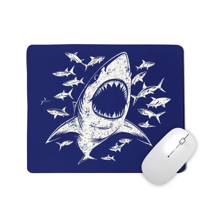 White Shark Lover Marine Biology Animal Science Mousepad