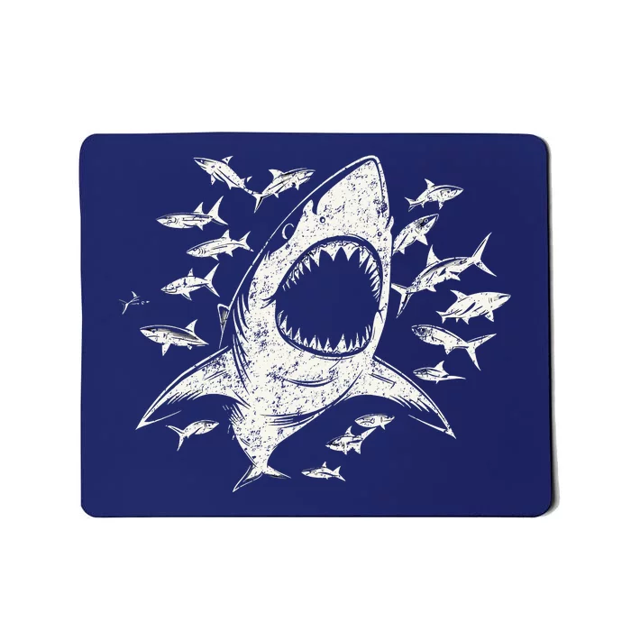 White Shark Lover Marine Biology Animal Science Mousepad