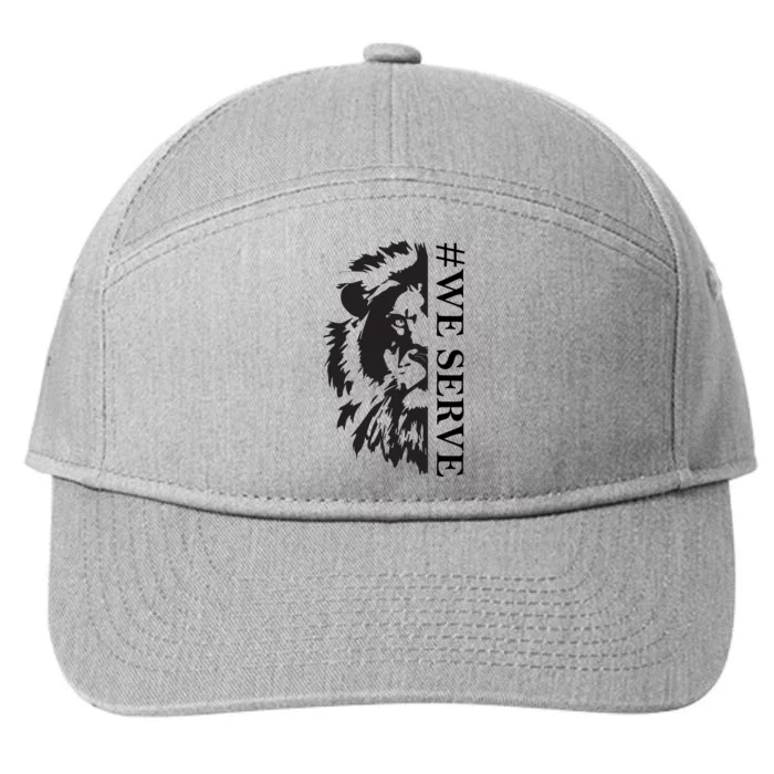 We Serve Lions Vintage Lions Club International 7-Panel Snapback Hat