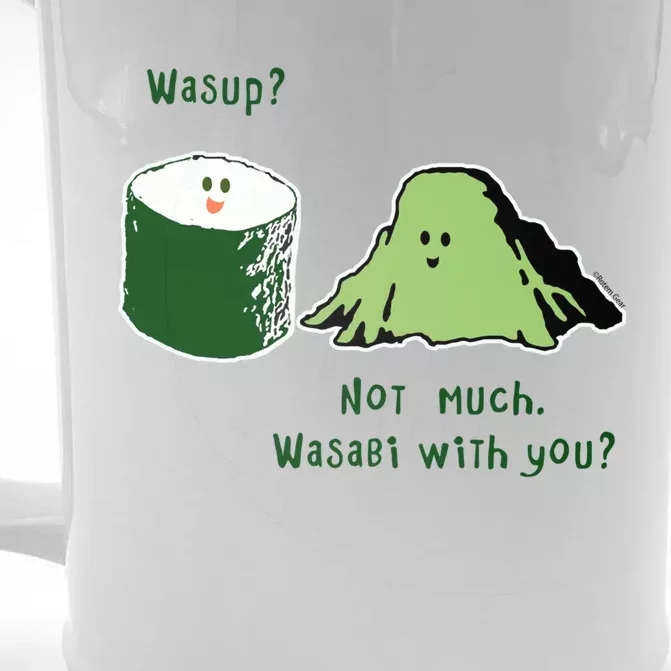 Wasabi Sushi Lovers Meaningful Gift Front & Back Beer Stein