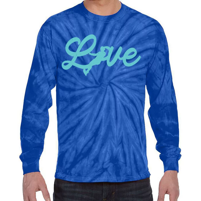 Water Ski Lover Watercraft Love Skier Sport Waterskiing Cute Gift Tie-Dye Long Sleeve Shirt