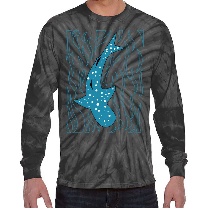 Whale Shark Lover Filter Feeder Fish Colossal Sea Animal Tie-Dye Long Sleeve Shirt