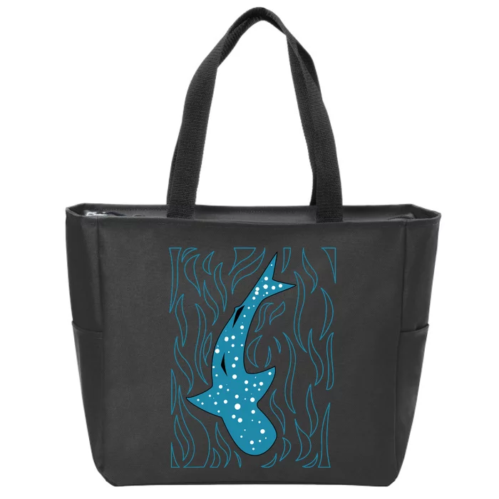 Whale Shark Lover Filter Feeder Fish Colossal Sea Animal Zip Tote Bag