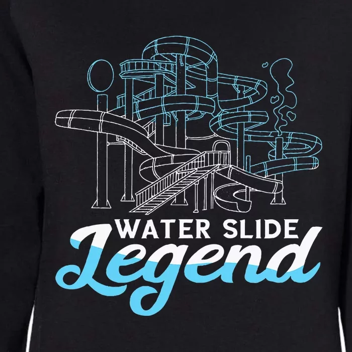 Water Slide Legend Waterslides Aqua Park Swimmer Waterpark Womens California Wash Sweatshirt