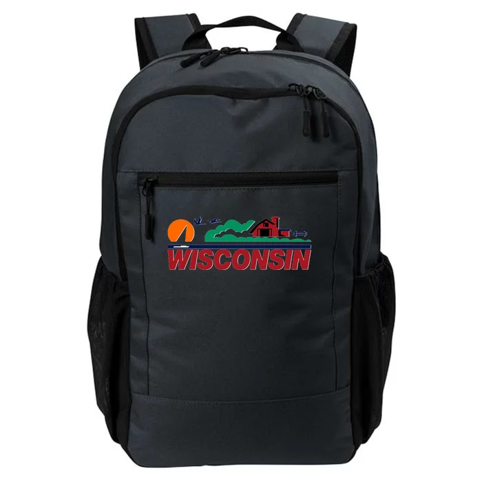 Wisconsin State License Plate Daily Commute Backpack