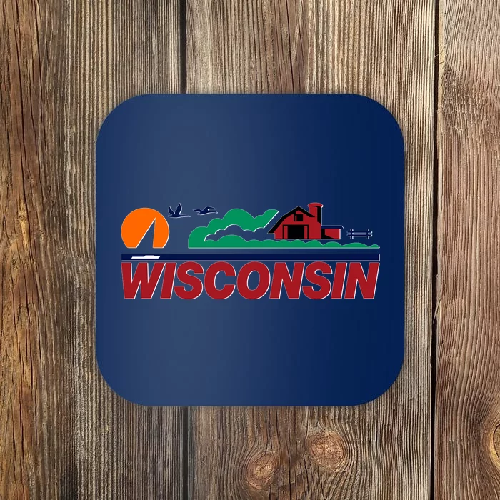 Wisconsin State License Plate Coaster