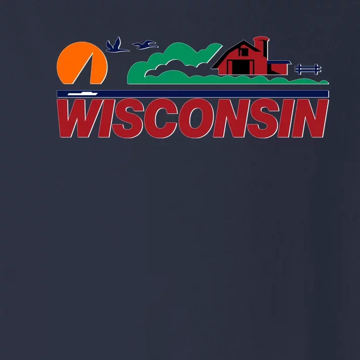 Wisconsin State License Plate Toddler Long Sleeve Shirt