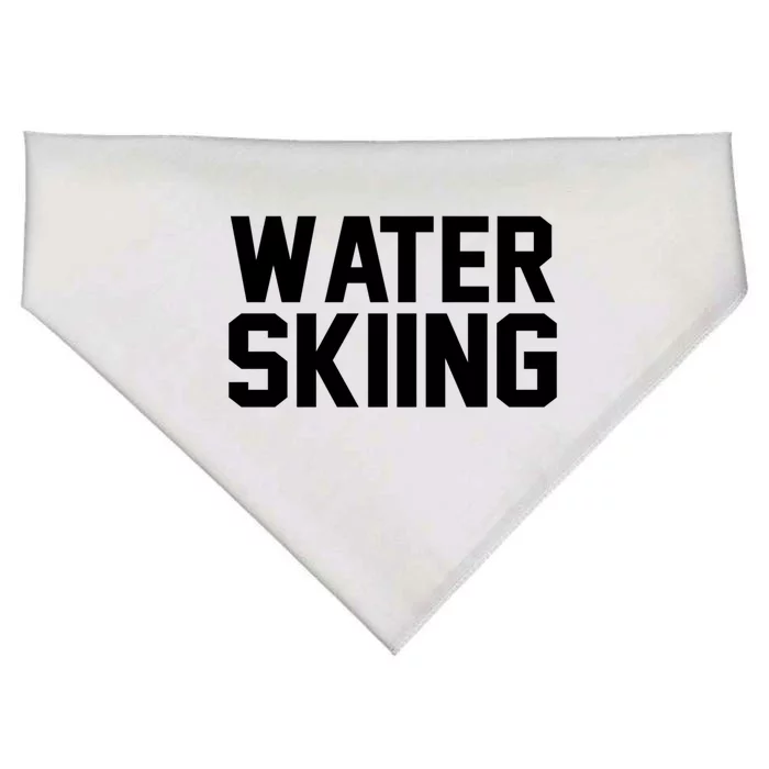 Water Skier Lover Funny Gift Water Skiing Gift USA-Made Doggie Bandana