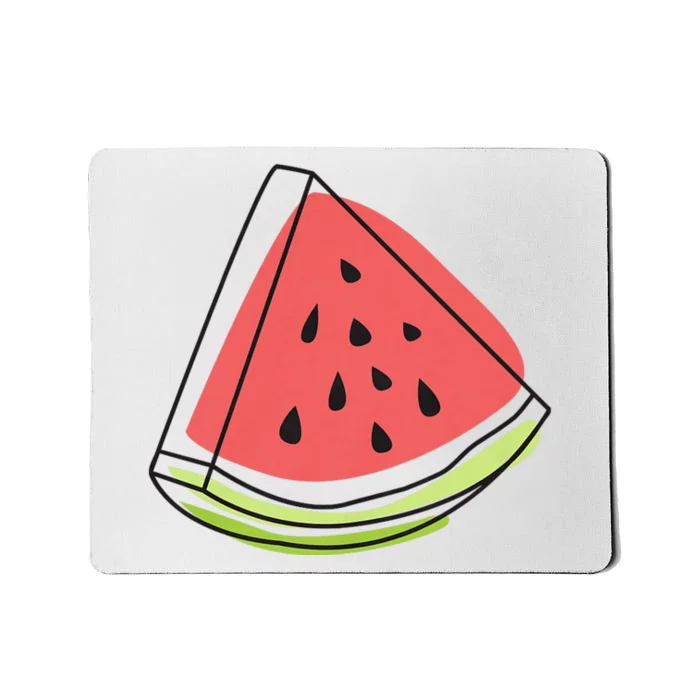 Watermelon Summer Melon Watermelon Without Sunglasses Mousepad