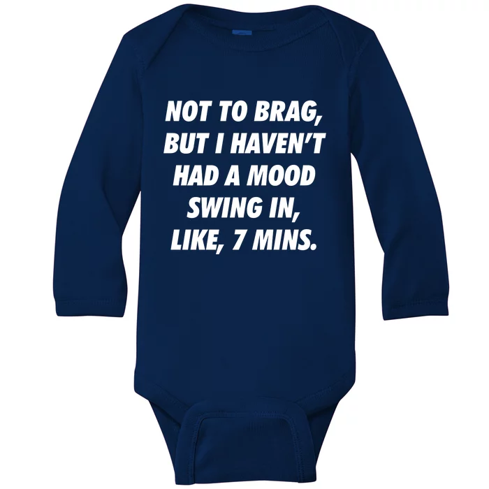 Wo Sarcastic Mom Gift Baby Long Sleeve Bodysuit