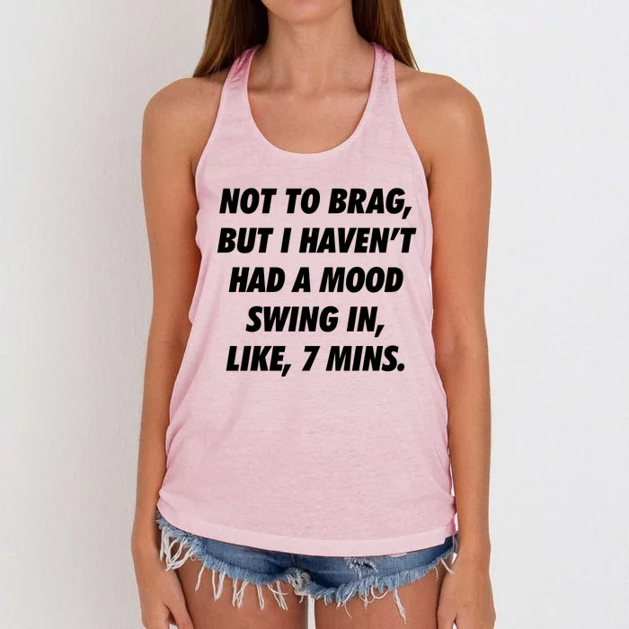 Wo Sarcastic Mom Gift Women's Knotted Racerback Tank