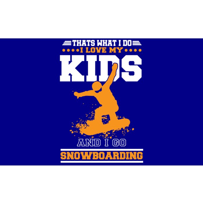 Wintersports Ski Mom And Dad Parents With Snowboarding Gift Bumper Sticker