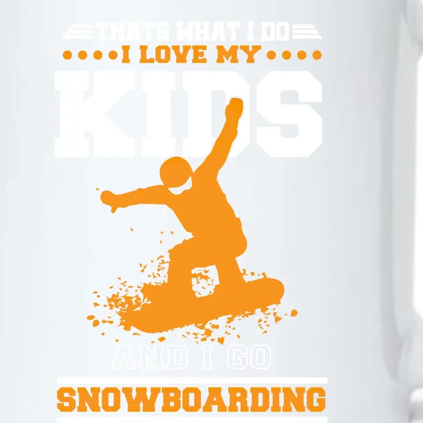 Wintersports Ski Mom And Dad Parents With Snowboarding Great Gift Black Color Changing Mug